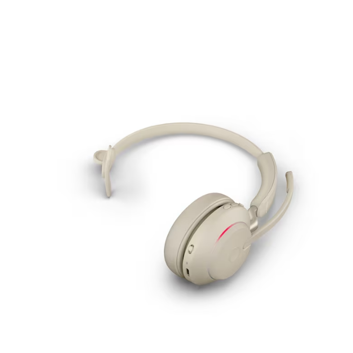 Jabra Evolve2 65 Mono Bej Usb-C Ms Kablosuz Kulak Üstü Kulaklık